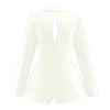 Ada Tailored Satin Blazer – Ivory Ada Tailored Satin Blazer – Ivory
