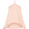 Adelaide Draped Satin Halter Top – Peach Adelaide Draped Satin Halter Top – Peach