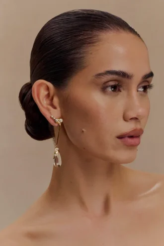 Adelaide Pearl Drop Earrings – Gold