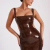 Adoria Sequin Cut Out Maxi Dress – Chocolate Adoria Sequin Cut Out Maxi Dress – Chocolate