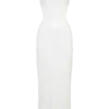 Adoria Sequin Cut Out Maxi Dress – White Adoria Sequin Cut Out Maxi Dress – White