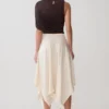 Adrienne One Shoulder Slinky Top – Chocolate Adrienne One Shoulder Slinky Top – Chocolate