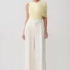 Adrienne One Shoulder Slinky Top – Lemon Adrienne One Shoulder Slinky Top – Lemon