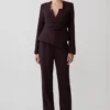 Agatha Straight Leg Suiting Pants – Plum Pinstripe Agatha Straight Leg Suiting Pants – Plum Pinstripe