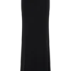 Ainsley Asymmetrical Maxi Skirt With Floral Hardware – Black Ainsley Asymmetrical Maxi Skirt With Floral Hardware – Black