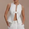 Aldea Cotton Sleeveless Top – White Aldea Cotton Sleeveless Top – White