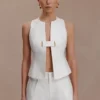 Aldea Cotton Sleeveless Top – White Aldea Cotton Sleeveless Top – White