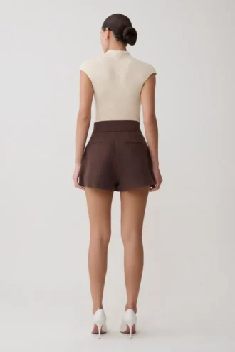 Alden High Waisted Short – Chocolate