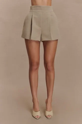 Alden High Waisted Short – Pebble