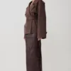 Alden Short Trench Jacket – Chocolate Alden Short Trench Jacket – Chocolate