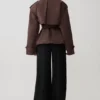 Alden Short Trench Jacket – Chocolate Alden Short Trench Jacket – Chocolate