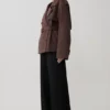 Alden Short Trench Jacket – Chocolate Alden Short Trench Jacket – Chocolate