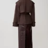 Alden Short Trench Jacket – Chocolate Alden Short Trench Jacket – Chocolate