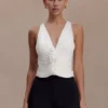 Alessandra Slinky Ruffle Top – Ivory Alessandra Slinky Ruffle Top – Ivory