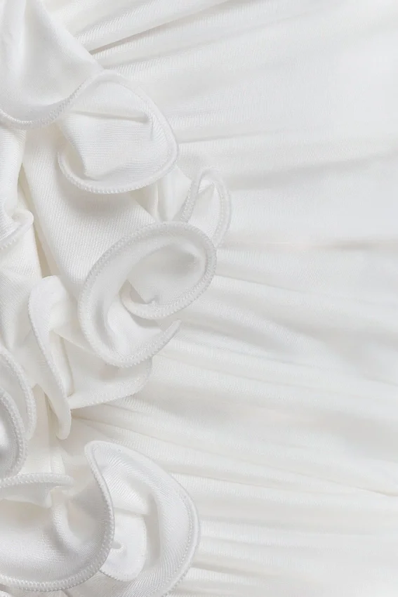 Alessandra Slinky Ruffle Top – Ivory Alessandra Slinky Ruffle Top – Ivory