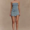 Alessia Embroidered Denim Mini Skirt – Light Vintage Alessia Embroidered Denim Mini Skirt – Light Vintage