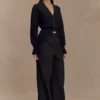 Campbell Cotton Wide Leg Pants – Black Campbell Cotton Wide Leg Pants – Black
