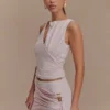 Alicent Slinky Beaded Top – Pale Pink Alicent Slinky Beaded Top – Pale Pink