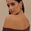 Alicia Horizontal Earrings – Gold