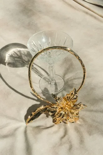 Allona Floral Choker – Gold