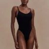 Alyssa Backless Shapewear Bodysuit – Black