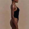 Alyssa Backless Shapewear Bodysuit – Black
