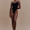 Alyssa Backless Shapewear Bodysuit – Black