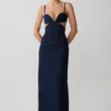 Amila Denim Cupped Maxi Dress – Indigo Blue Amila Denim Cupped Maxi Dress – Indigo Blue