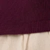 Amirose Ruffle Knit Midi Dress – Plum Amirose Ruffle Knit Midi Dress – Plum