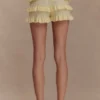 Amy Pointelle Knit Frill Bloomers – Lemon