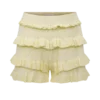Amy Pointelle Knit Frill Bloomers – Lemon