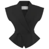 Andina Shortsleeve Linen Top – Black Andina Shortsleeve Linen Top – Black