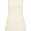 Angela Textured Boucle Mini Dress – Ivory