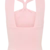 Angelika Twist Front Knit Top – Baby Pink Angelika Twist Front Knit Top – Baby Pink