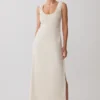 Anisa Scoop Neck Maxi Dress – Stripe