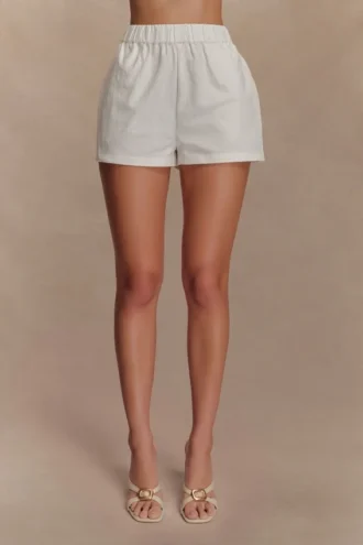 Annalee Cotton Shorts – White