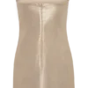 Annette Linen Mini Dress – Gold