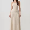 Annie Strapless Tie Back Linen Top – Natural Annie Strapless Tie Back Linen Top – Natural