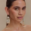 Annika Horizontal Resin Drop Earrings – Gold Annika Horizontal Resin Drop Earrings – Gold