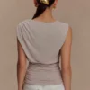 Anthony Short Sleeve Top – Taupe