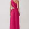 Aria Chiffon Cut Out Maxi Dress – Fuchsia Aria Chiffon Cut Out Maxi Dress – Fuchsia