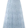 Arla Broderie Midi Skirt – Pale Cornflower Blue Arla Broderie Midi Skirt – Pale Cornflower Blue