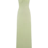 Ashford Asymmetrical Slinky Maxi Dress – Sage