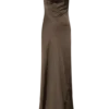 Ashley Cowl Neck Lace And Satin Maxi Dress – Mocha Ashley Cowl Neck Lace And Satin Maxi Dress – Mocha