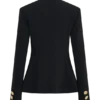 Asia Mixed Button Blazer – Black