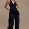 Aspyn Slinky Gathered Wide Leg Pants – Black Aspyn Slinky Gathered Wide Leg Pants – Black