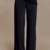 Aspyn Slinky Gathered Wide Leg Pants – Black Aspyn Slinky Gathered Wide Leg Pants – Black
