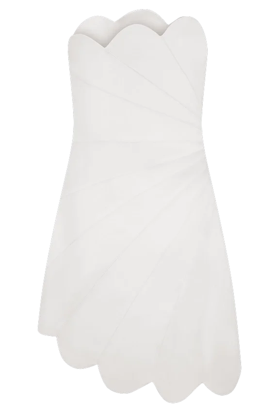 Atenea Satin Mini Dress – White Atenea Satin Mini Dress – White