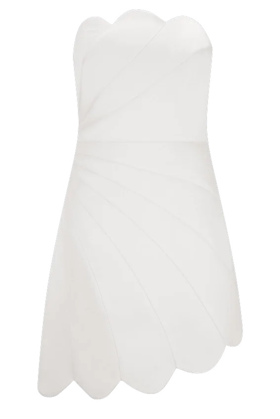 Atenea Satin Mini Dress – White Atenea Satin Mini Dress – White