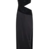Athena One Shoulder Diamante Maxi Dress – Black Athena One Shoulder Diamante Maxi Dress – Black